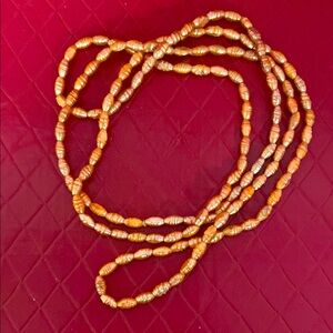 Vintage Japan salmon, rice, water, pearl necklace